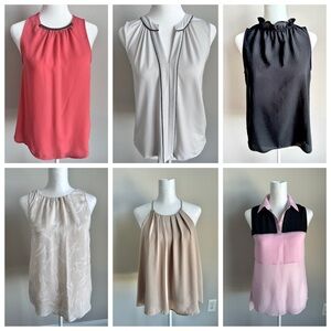 Sleeveless Blouse Tops Office Work Shirts Casual H&M,a new day,Armani Exchange